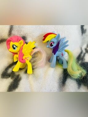 2016 My Little Pony G4 Fluttershy/Rainbowdash 3” - McDonald's Happy Meal Toys